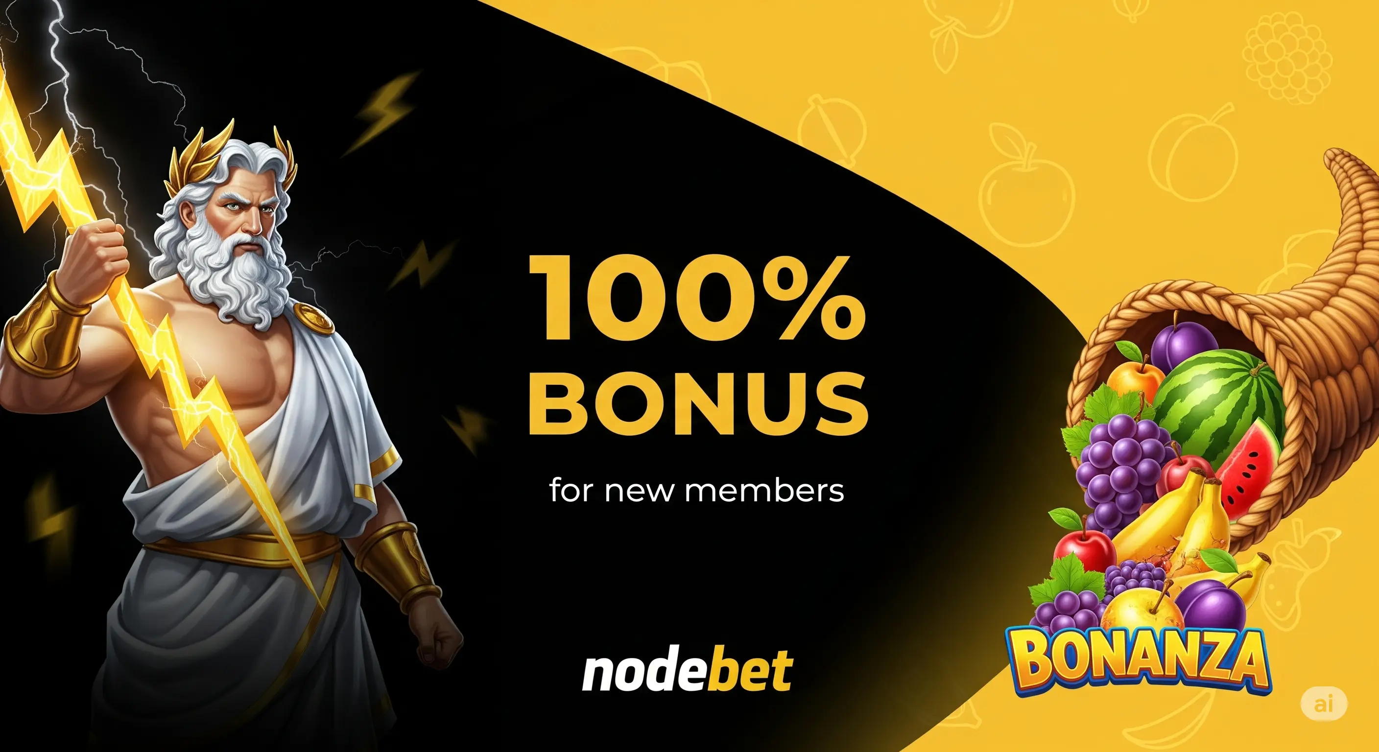 BONUS NEW MEMBER 100%